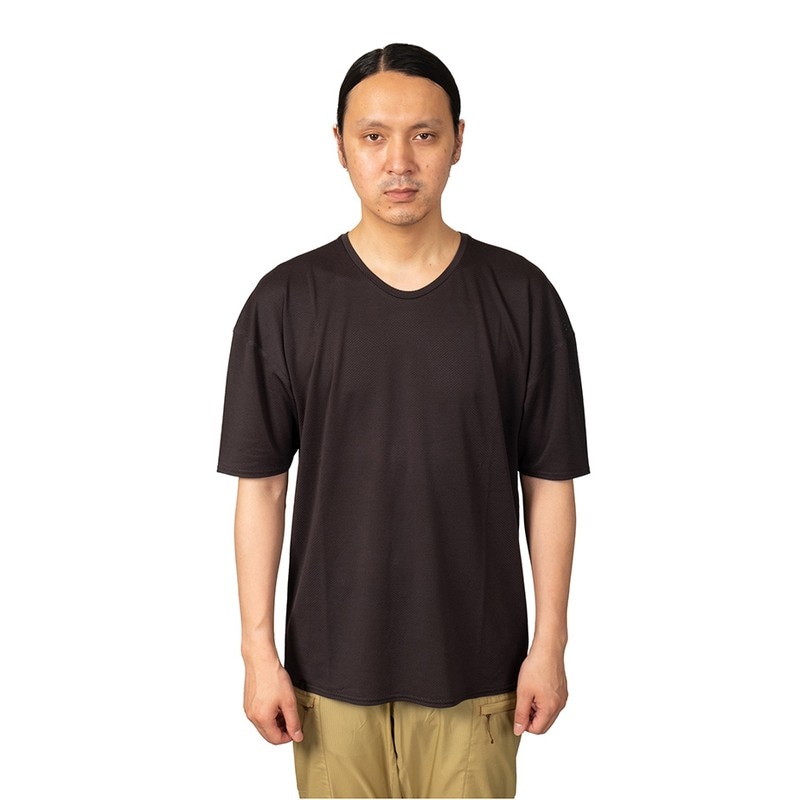 アクシーズクイン 凌 SHINOGI ウロコシャツ 半袖 スミイロ [シノギ]