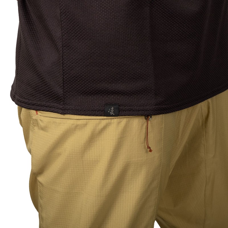 アクシーズクイン 凌 SHINOGI ウロコシャツ 半袖 スミイロ [シノギ]