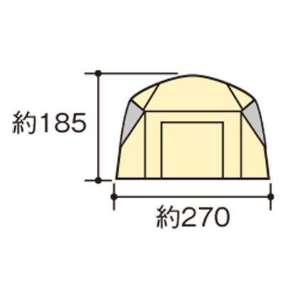 UNIFLAME - ユニフレーム REVOドーム5 スタートセット ５人用 お昼まで専用！ユニフレーム REVOドーム5 スタートセット