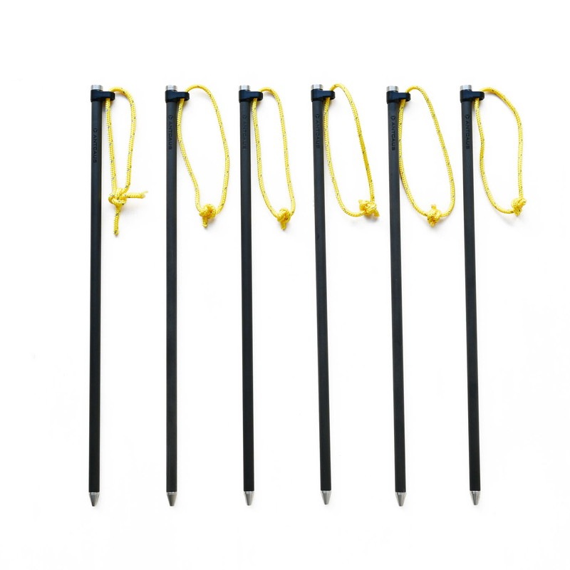 新品 未使用 アントカウス カーボン ペグ 30cm 6本セット ANTCAUS Carbon Fiber Tent Stake 30cm 6本入スタッフバッグ付き