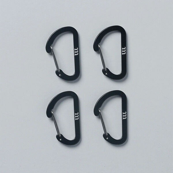 [当日出荷可][40%OFF] MURACO WIRE GATE CARABINER FLAT 40mm 4PCS [ムラコ]