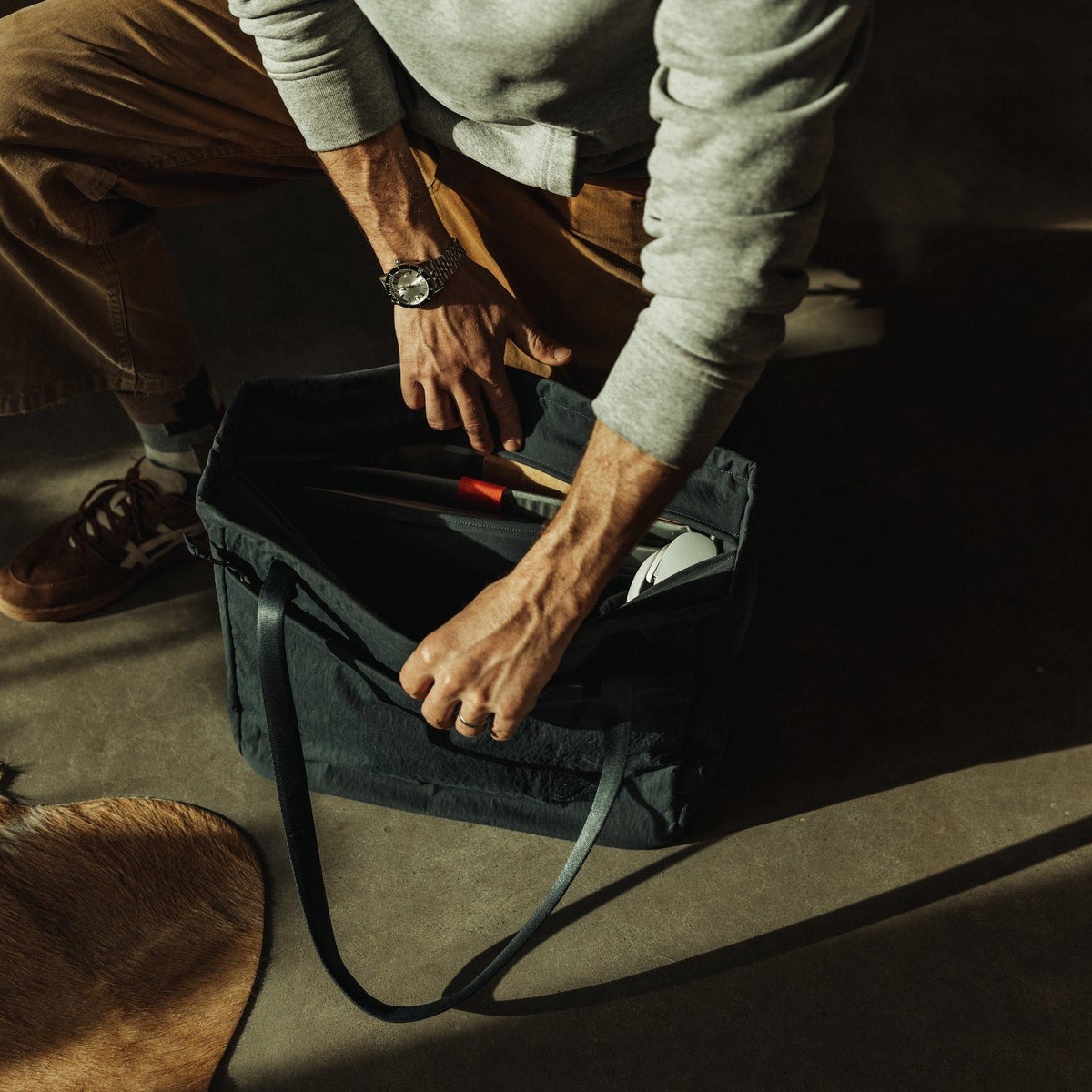 EVERGOODS CDT24 - CIVIC DAILY TOTE 24L KONBU DarkNavy [エバーグッズ]