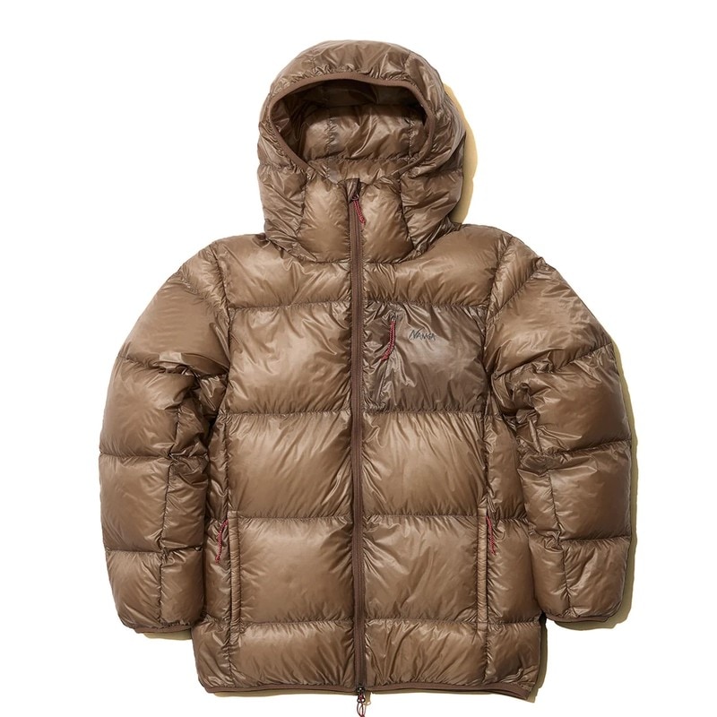 ナン NANGA MOUNTAIN LODGE DOWN HOODIE JACKET MEN MOCHA [ナンガ]