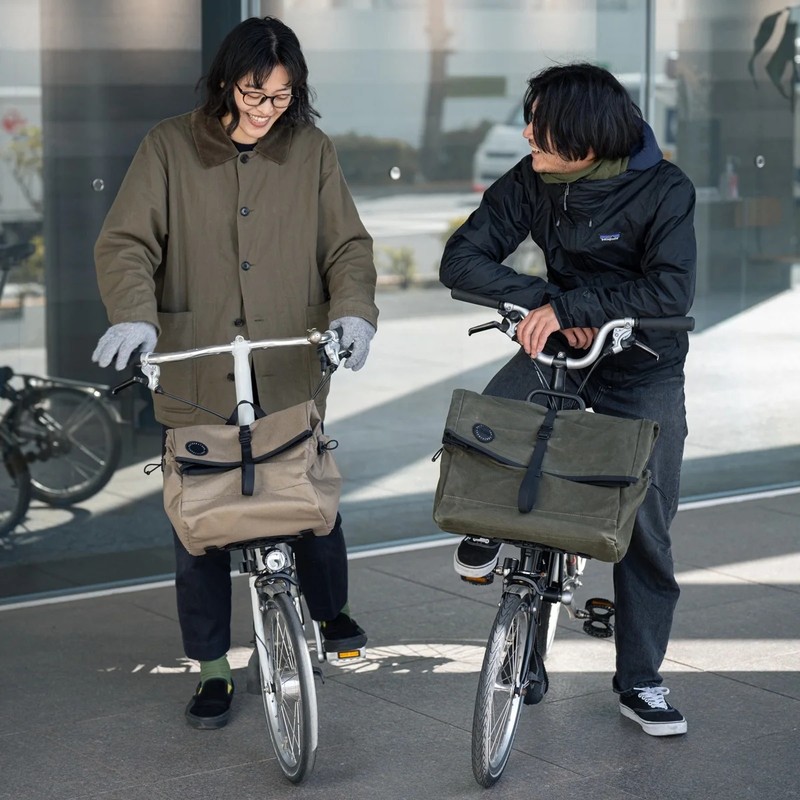 FAIRWEATHER brompton bag mini フレームなし old navy [フェアウェザー]