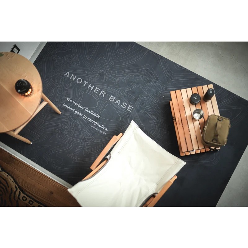 ANOBA ユーティリティラグ ラバーマット 1900 トポグラフィー ブラック