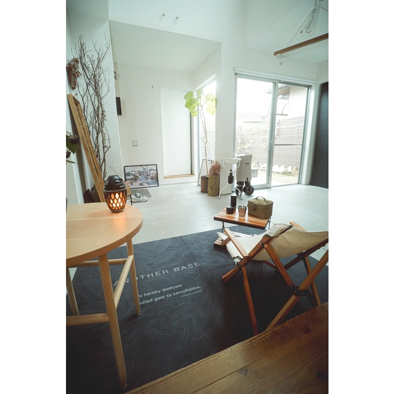 ANOBA ユーティリティラグ ラバーマット 1900 トポグラフィー ブラック