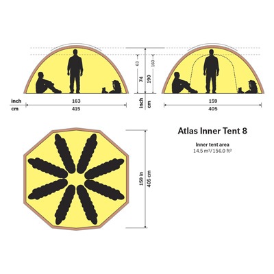 ヒルバーグ アトラス インナーテント 8 ATLAS [HILLEBERG][お一人様1個まで]