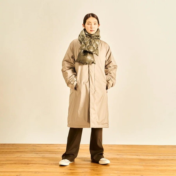 NANGA AURORA SOUTIEN COLLAR COAT (MEN) NVY [ナンガ]