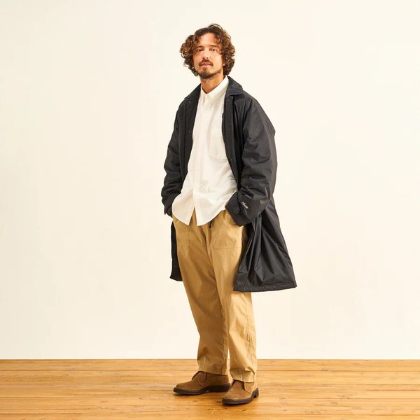 NANGA AURORA SOUTIEN COLLAR COAT (MEN) NVY [ナンガ]