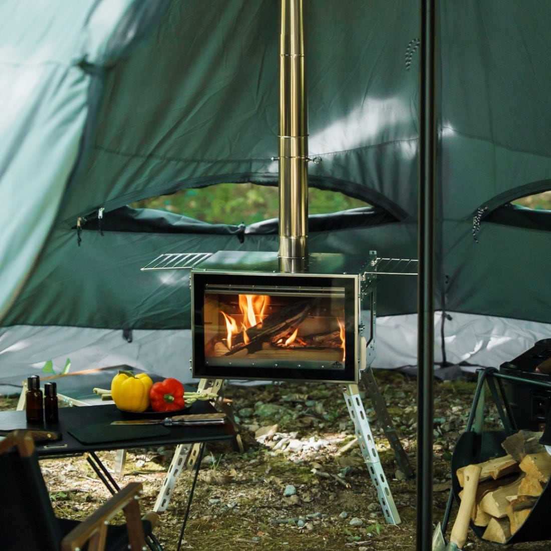 Mt.SUMI アウトドア薪ストーブ オーラ FG ステンレス [マウントスミ]