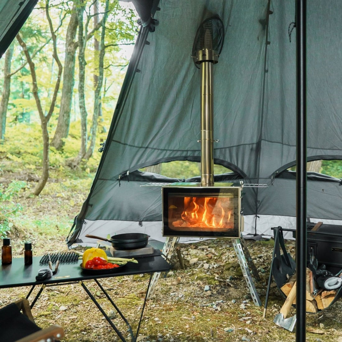 Mt.SUMI アウトドア薪ストーブ オーラ FG ステンレス [マウントスミ]