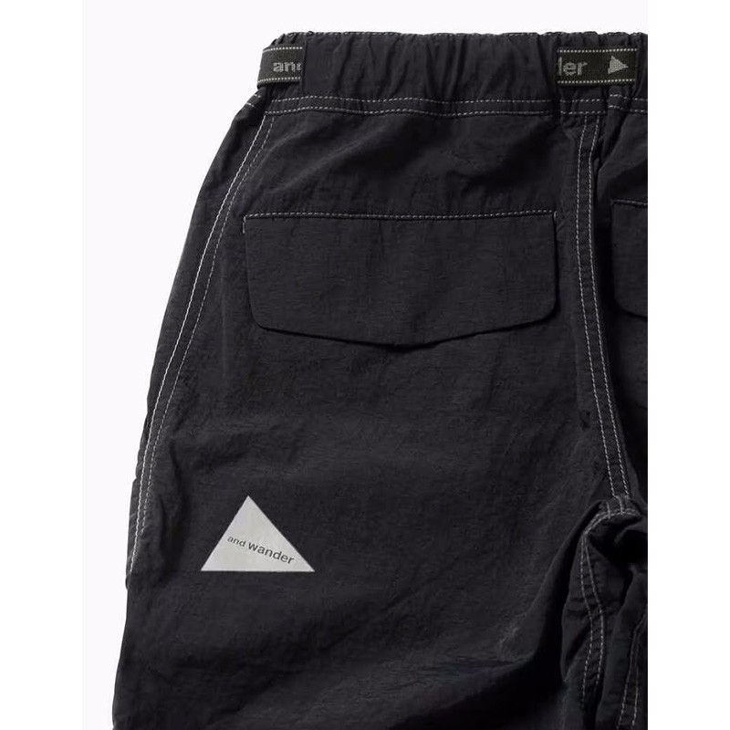 2way pants black アンドワンダー / and wander and wander アンドワンダー NY taffeta hiker 2way pants – Yosemite