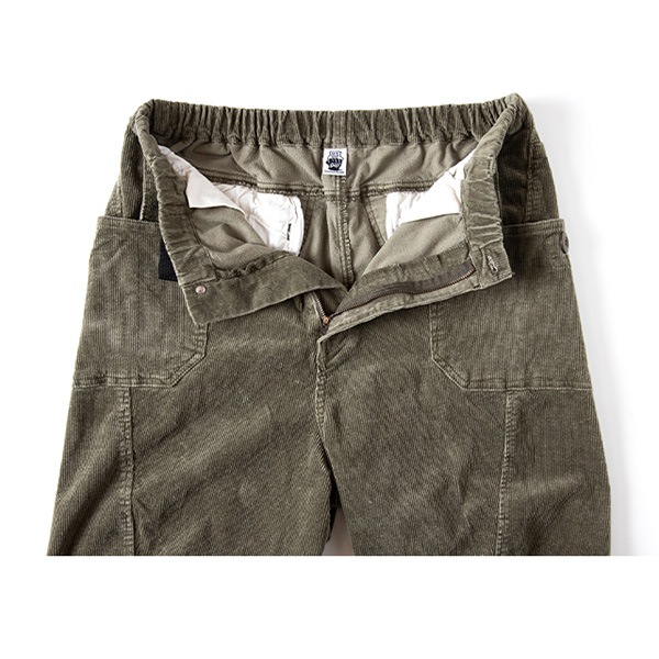 Grip Swany Jog 3D Corduroy Wide Camp Pants Olive [グリップスワニー]