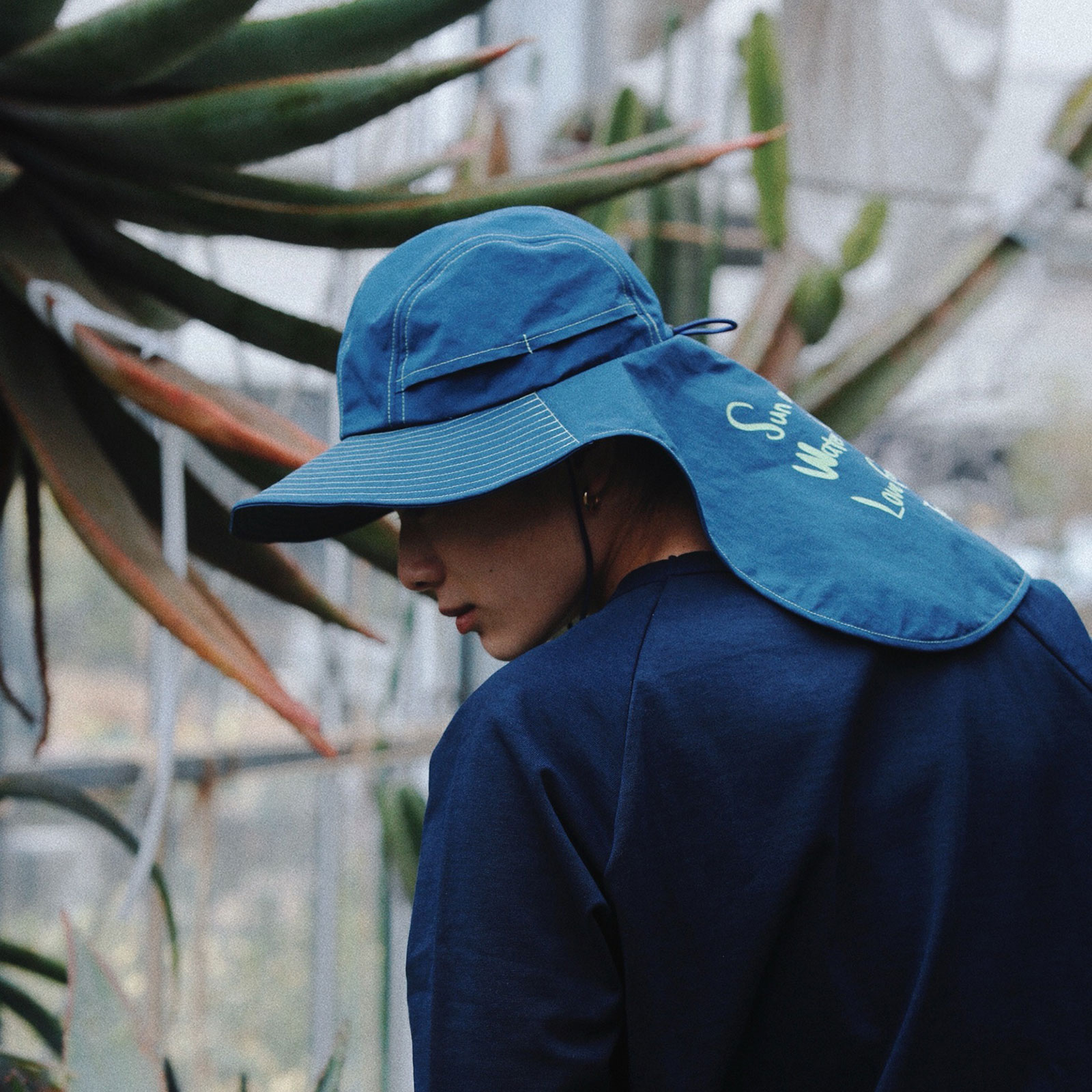 KEIMEN ハット　FURUYAPLANTSコラボ 当日出荷可] KEIMEN FURUYA PLANTS 別注 Hat Blue [カイメン]