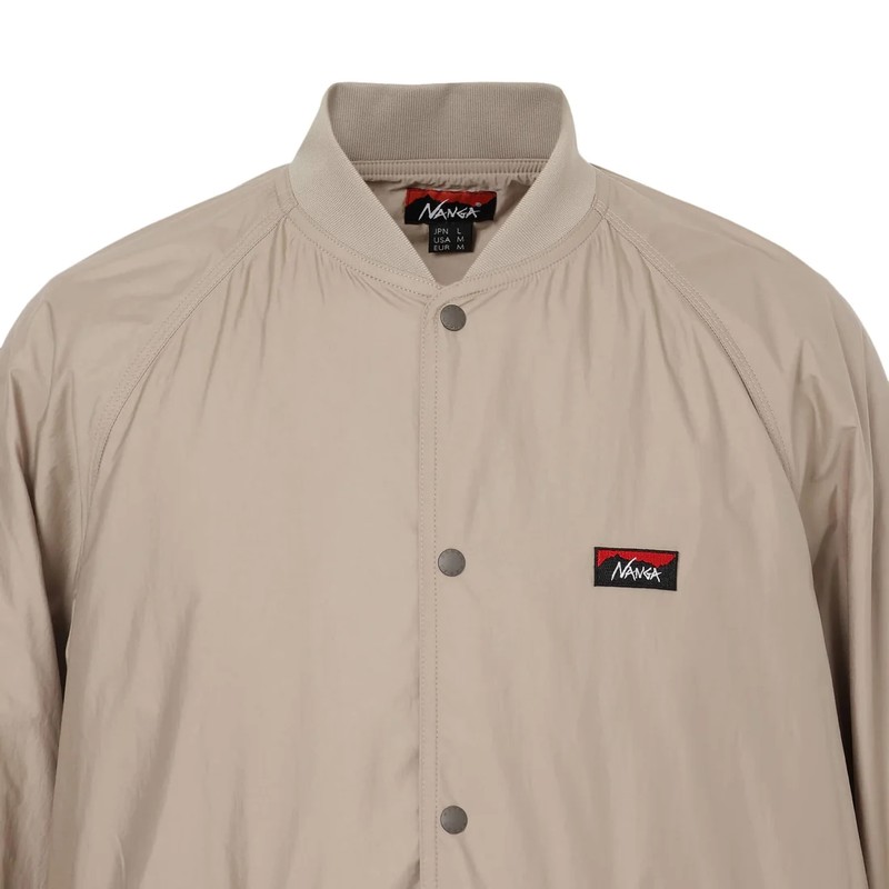 NANGA RIB COLLAR COACH JACKET BLK [ナンガ]