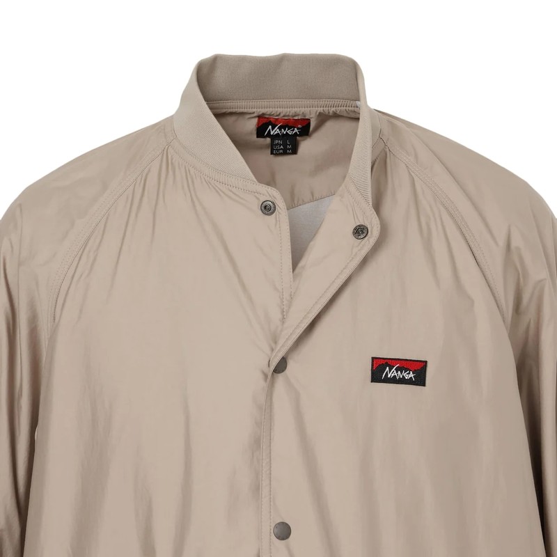 NANGA RIB COLLAR COACH JACKET BLK [ナンガ]