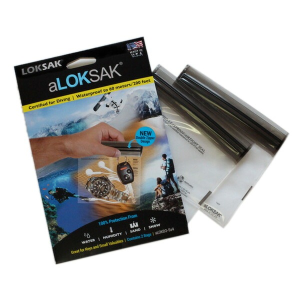 LOKSAK aLOKSAK 防水マルチケース（2枚入） XXSサイズ [ロックサック]