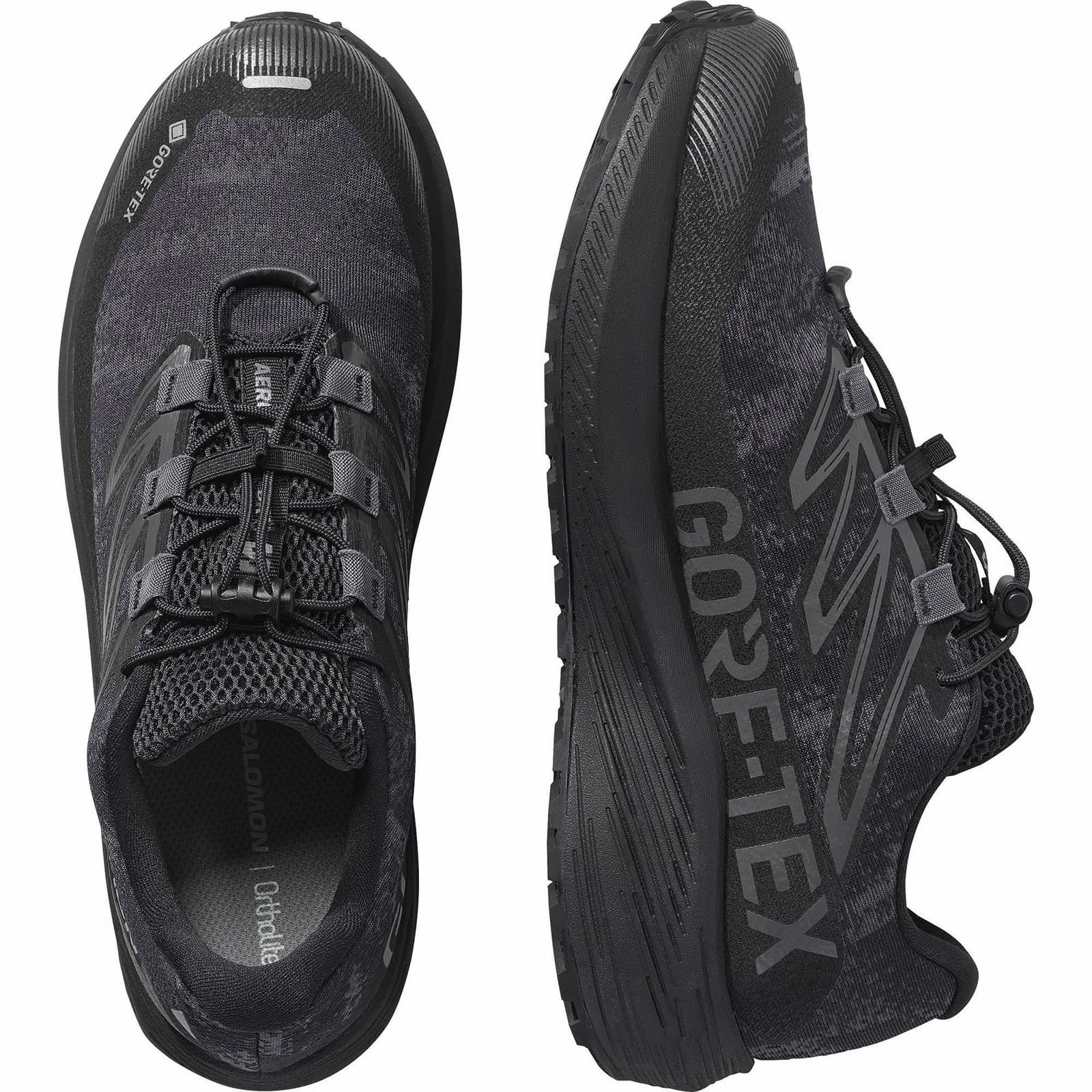 当日出荷可] SALOMON AERO FLOW GRVL GTX ASPHALT/BLACK/CLOUDBURST