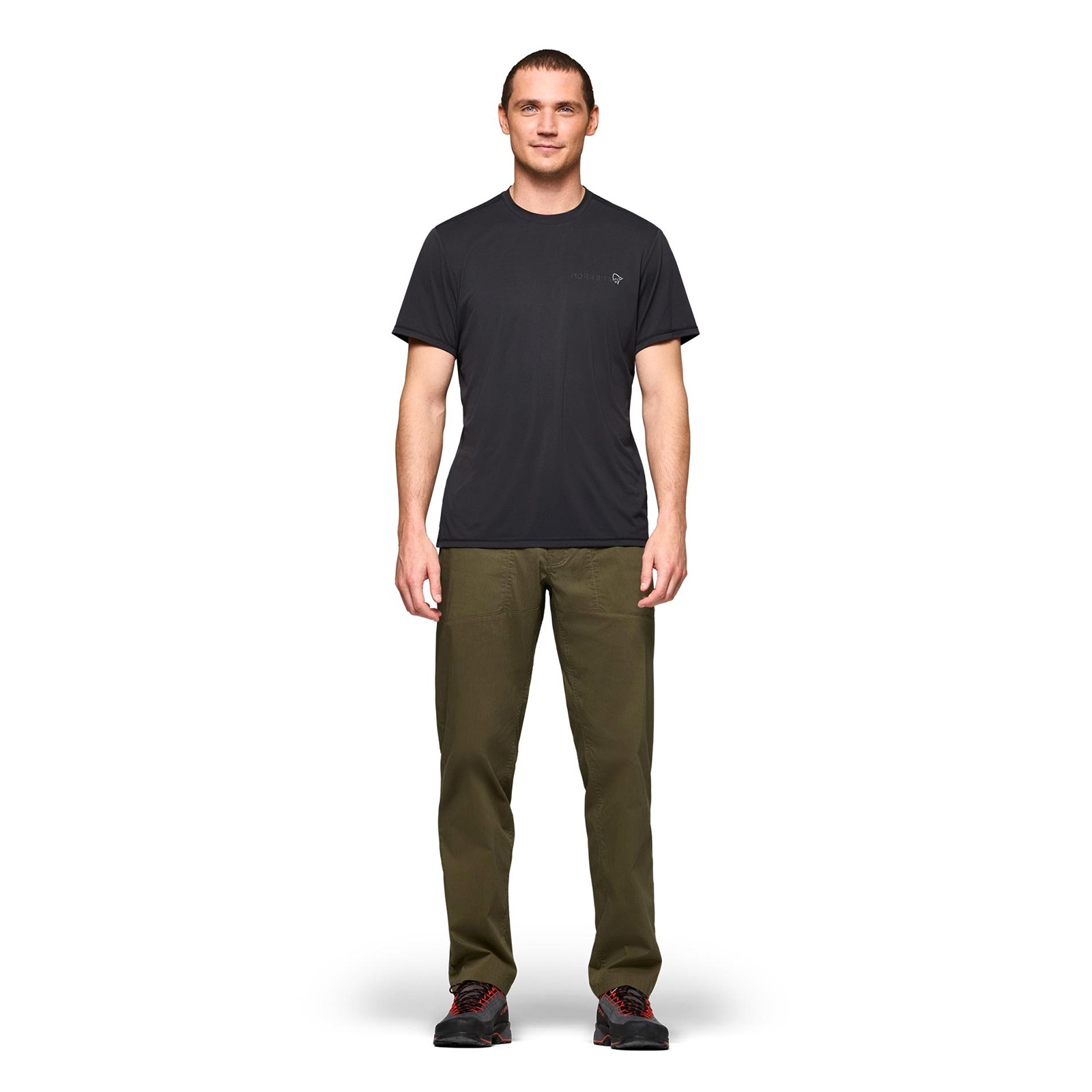 [当日出荷可][20%OFF] NORRONA femund tech T-shirt M's Caviar [ノローナ]
