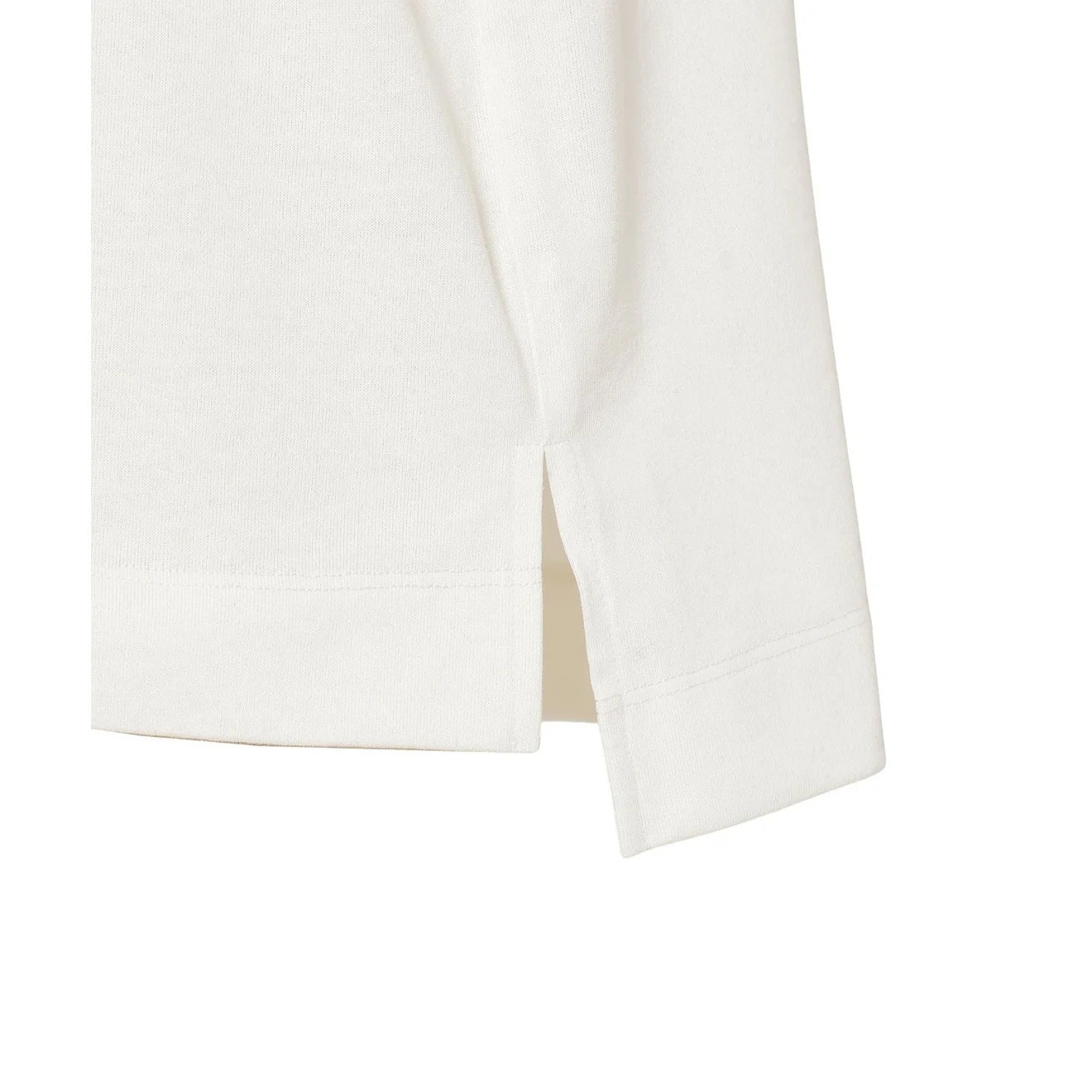 NANGA ECO HYBRID BOX LOGO EMBROIDERY L/S TEE WHT [ナンガ]