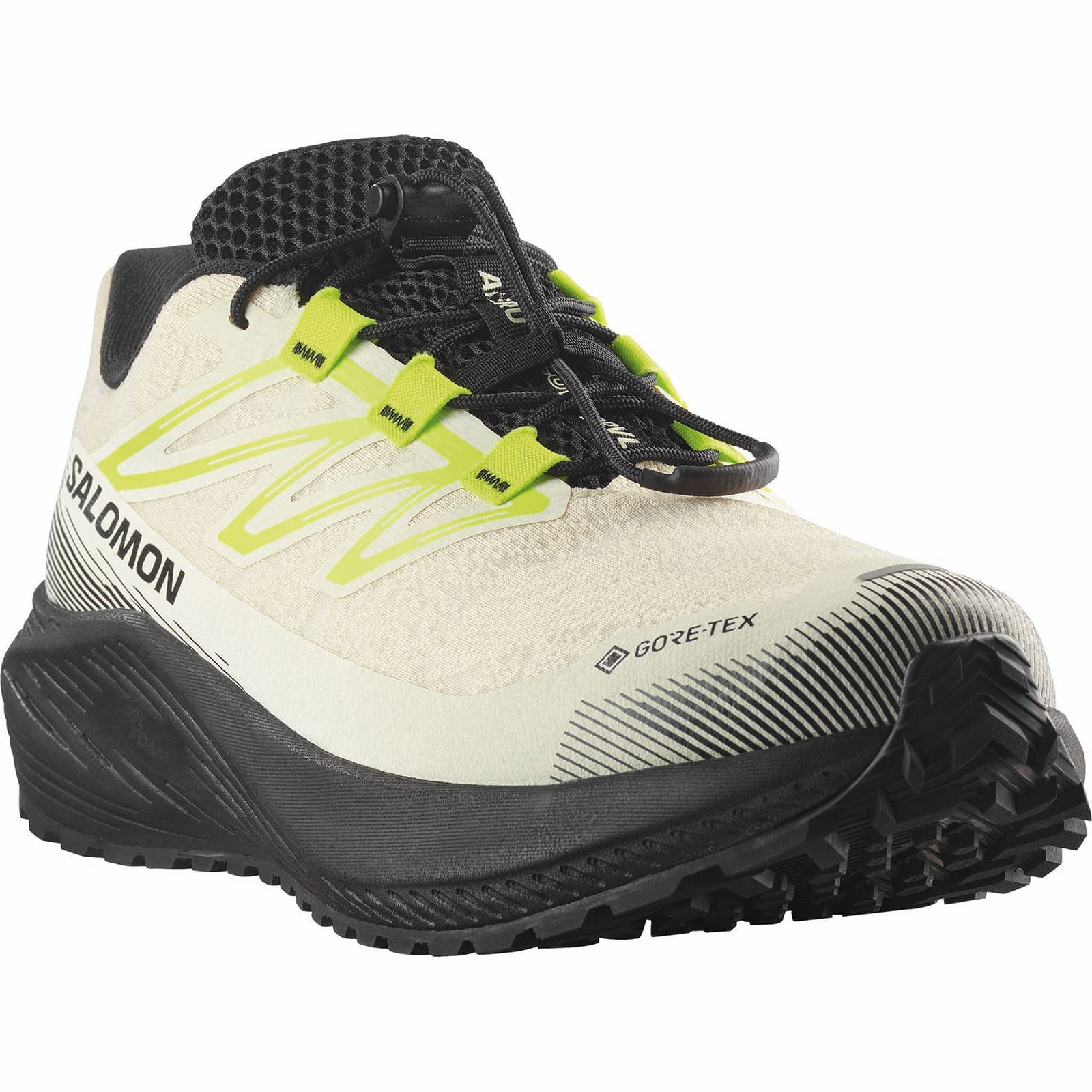 SALOMON AERO FLOW GRVL GTX VANILLA ICE/BLACK/ACID LIME [サロモン]