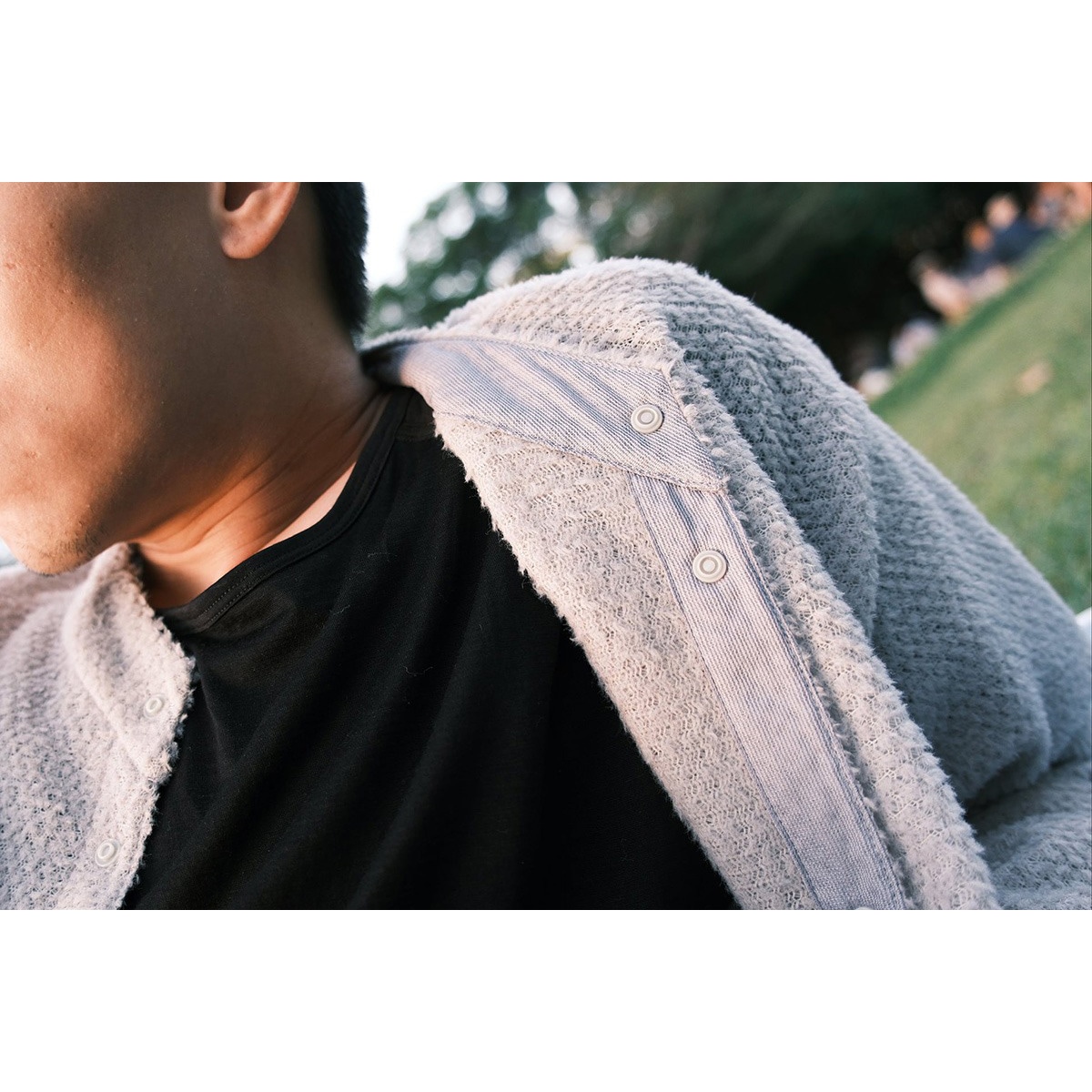[当日出荷可] ULSUS Double Side Cardigan Ghost Gray [ウルサス]