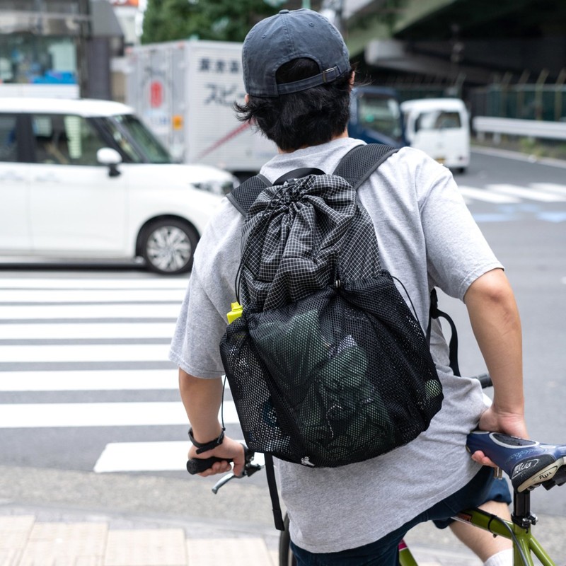 FAIRWEATHER packable pack hmpe rip black [フェアウェザー]