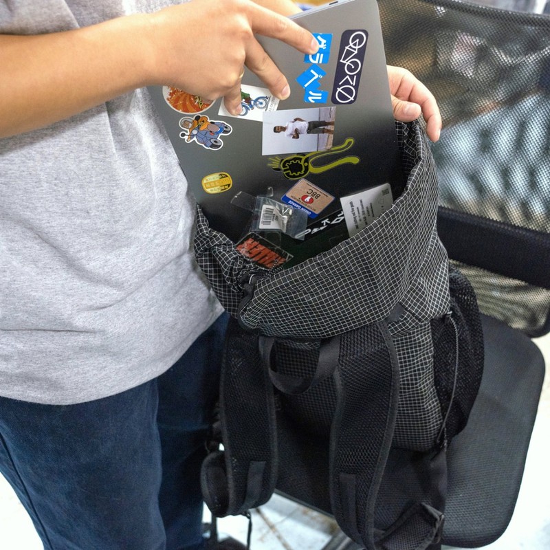 FAIRWEATHER packable pack hmpe rip black [フェアウェザー]