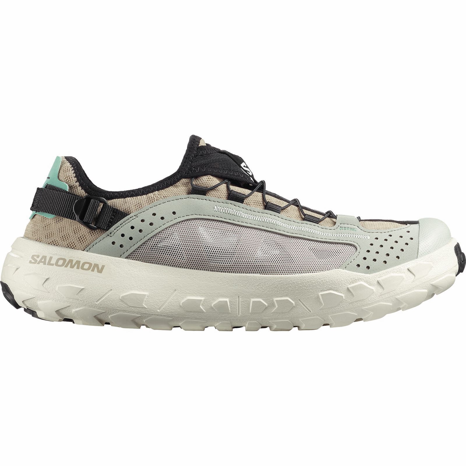 SALOMON SOLAMPHIBIAN DESERT TAN/WROUGHT IRON/CLEARLY AQU [サロモン]