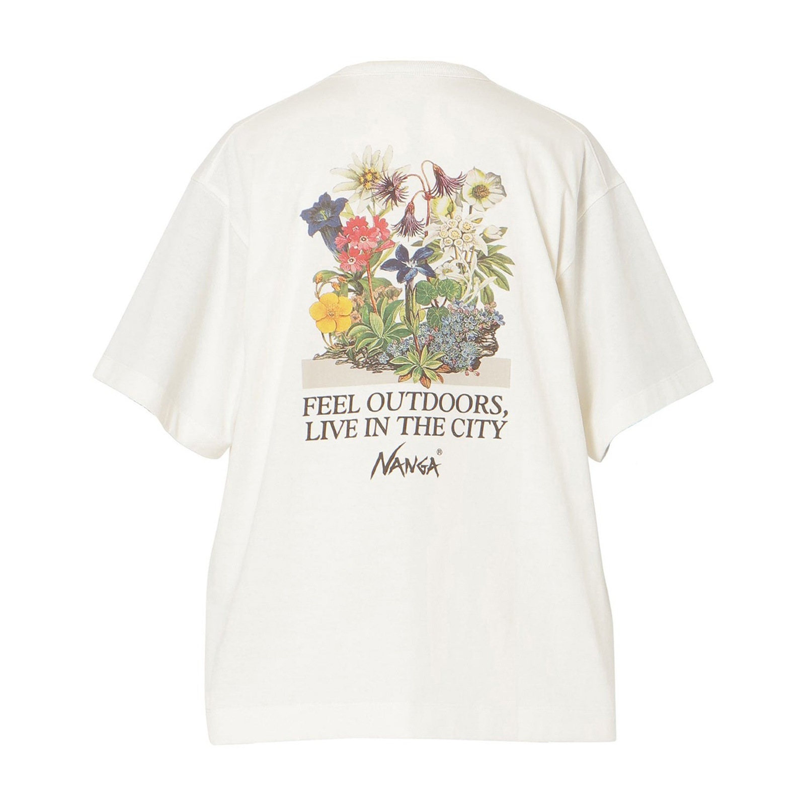 当日出荷可] NANGA ECO HYBRID VINTAGE FLOWER TEE WHT [ナンガ]