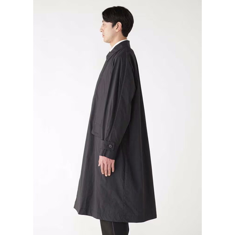 and wander water repellent light coat black [アンドワンダー]