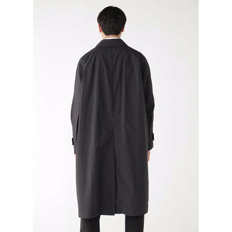 and wander water repellent light coat black [アンドワンダー]