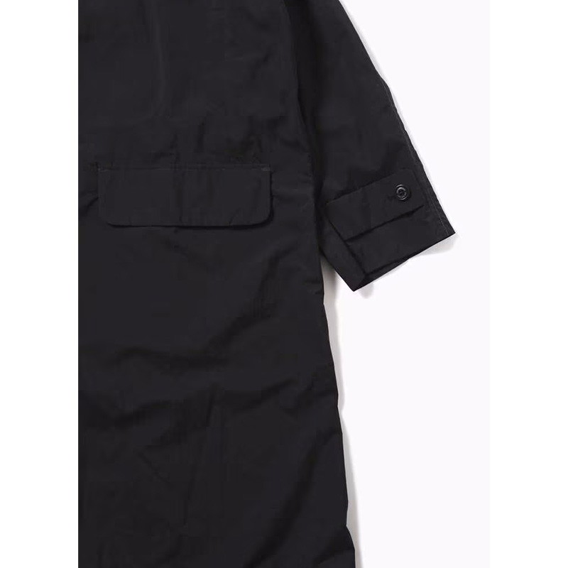 and wander water repellent light coat black [アンドワンダー]