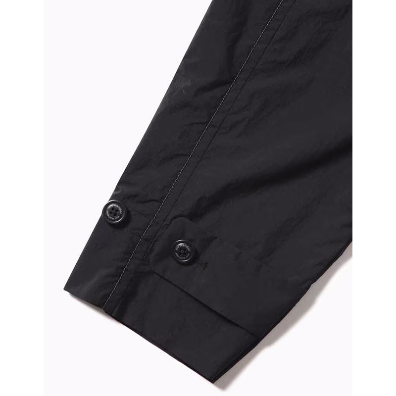 and wander water repellent light coat black [アンドワンダー]