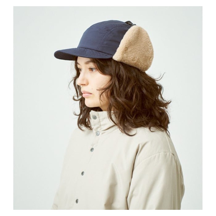 halo commodity Hares Fur Cap Navy [ハローコモディティ]