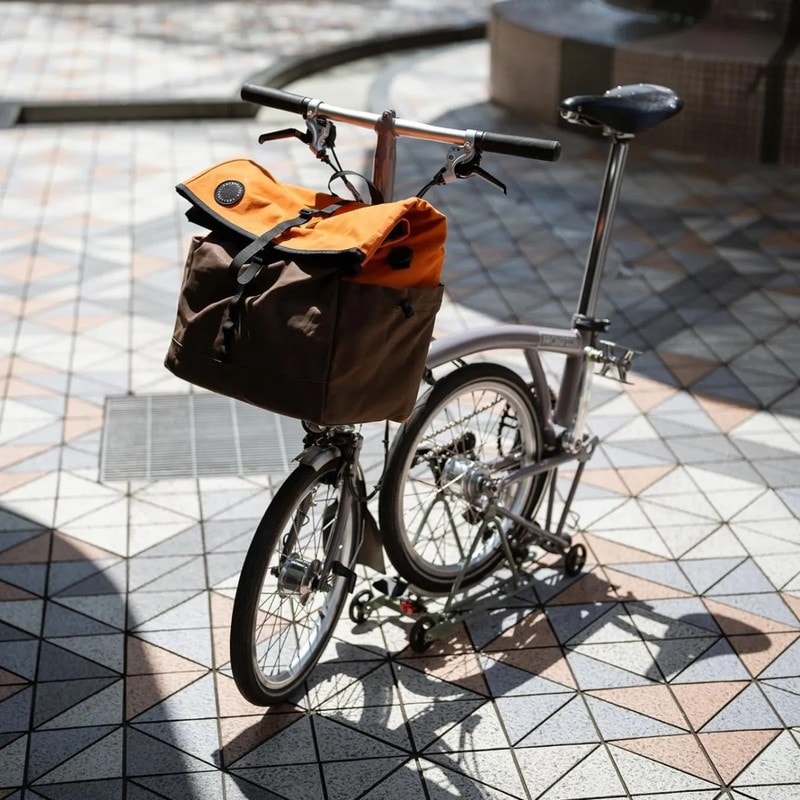 ブロンプトン バッグ FAIRWEATHERフレーム無し FAIRWEATHER front bag for brompton フレームなし wax black [フェア