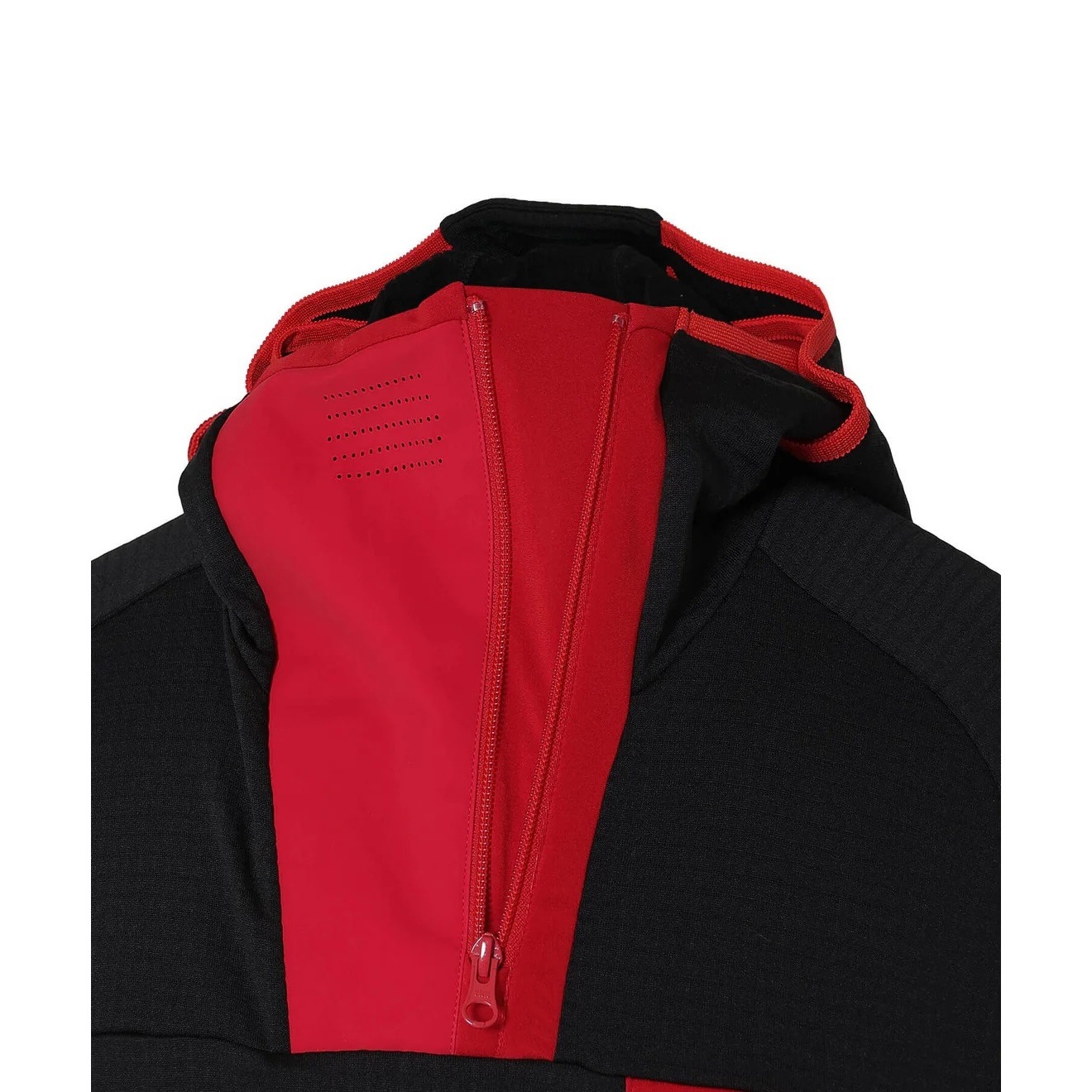 NANGA POLARTEC POWER GRID LEVEL3 TOPS BLK2（BLK×RED） [ナンガ]