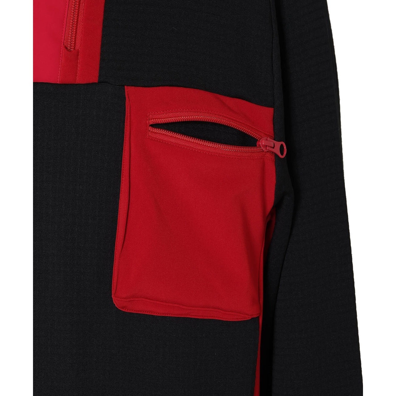 NANGA POLARTEC POWER GRID LEVEL3 TOPS BLK2（BLK×RED） [ナンガ]