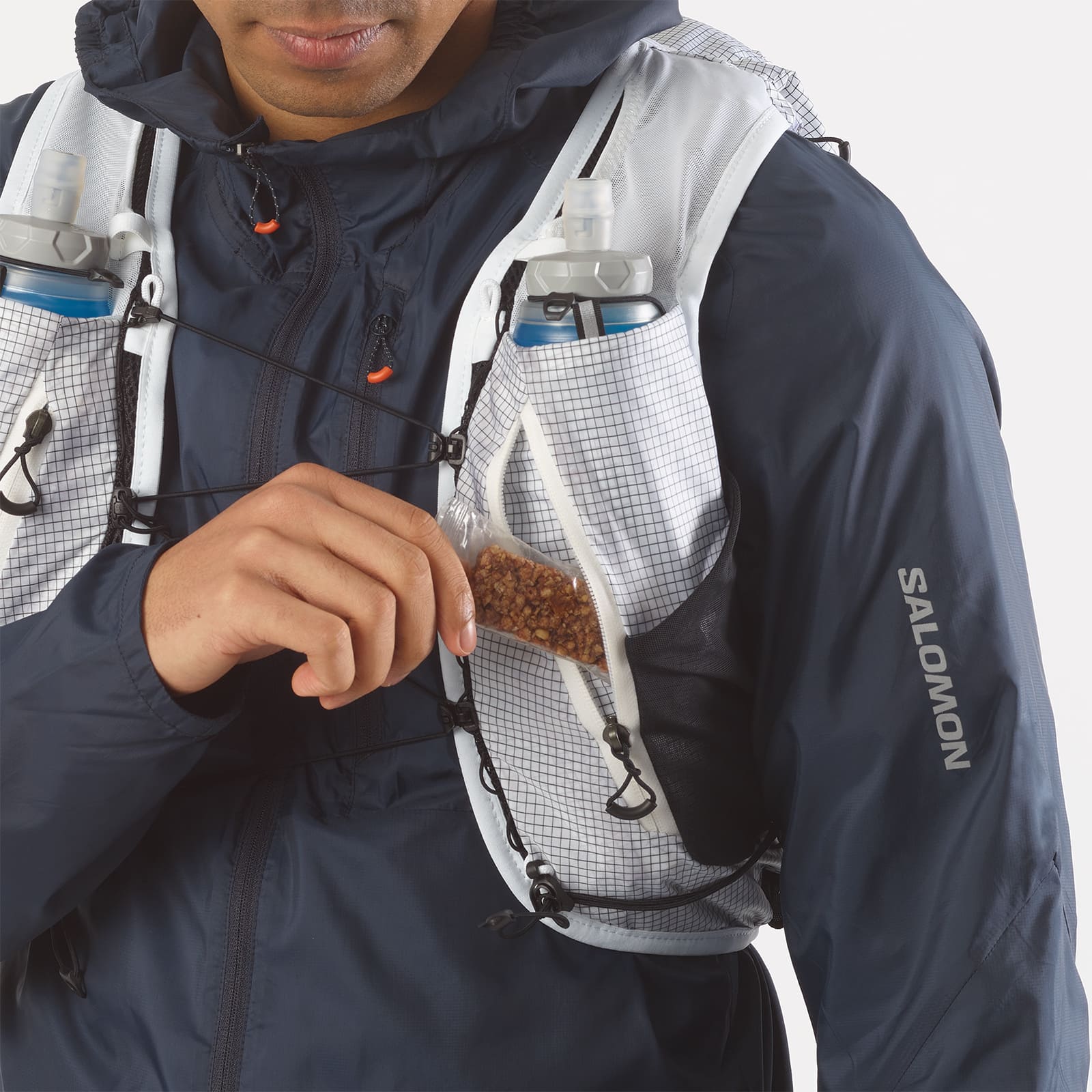 [最短当日出荷] SALOMON ADV SKIN CROSS SEASON RACE FLAG WHITE/BLACK [サロモン]