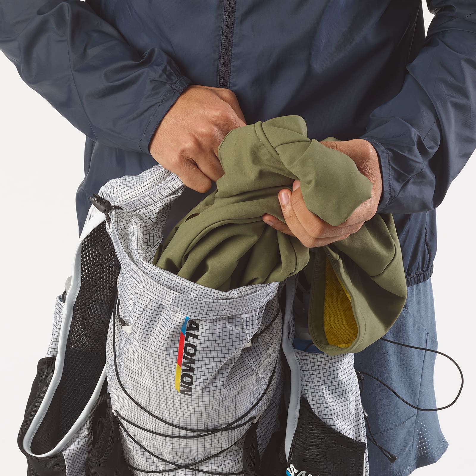 [最短当日出荷] SALOMON ADV SKIN CROSS SEASON RACE FLAG WHITE/BLACK [サロモン]