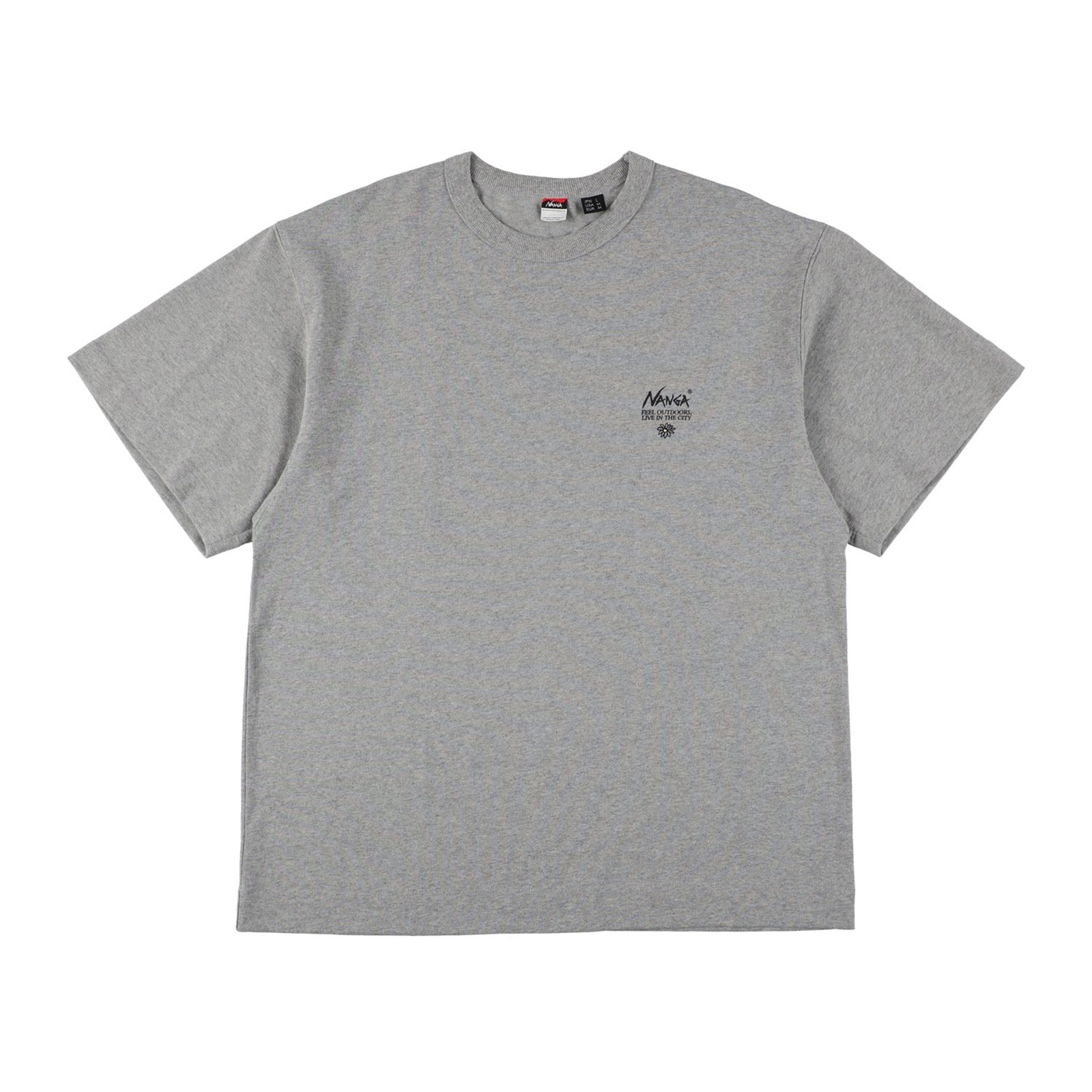 [当日出荷可][20%OFF] NANGA ECO HYBRID VINTAGE FLOWER TEE L.GRY [ナンガ]