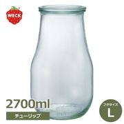 WECK ���塼��åץ������� 2700ml �����å� WE-739 ����˥����� ��ʨ̩�ĤǤ��륬�饹��¸�� ̩���ƴ� �ե�L������ Tulip shape �礭�� ��ʪ �ԥ��륹 