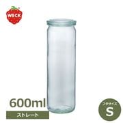 WECK ���ȥ졼�ȥ������� 600ml �����å� WE-905 ����˥����� ��ʨ̩�ĤǤ��륬�饹��¸�� ̩���ƴ� �ե�S������ Straight shape �������᥵���� ��ʪ 