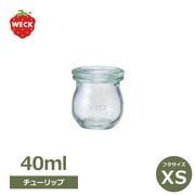 WECK �ߥ˥��塼��åץ������� 40ml �����å� WE-788 ����˥����� ��ʨ̩�ĤǤ��륬�饹��¸�� ̩���ƴ� �ե�XS������ Tulip shape ������ �������� 