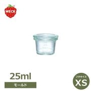 WECK �⡼��ɥ������� 25ml �����å� WE-756 ����˥����� ��ʨ̩�ĤǤ��륬�饹��¸�� ̩���ƴ� �ե�XS������ Mold shape ���饿�� ������ �����֥����� ���� 