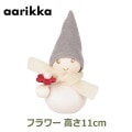 送料無料 北欧 クリスマス 木製 人形 ハンドメイド 妖精 フラワー アアリッカ パッカネン おしゃれ かわいい 飾り ミニ オブジェ ナチュラル マスコット 小物 高さ11cm|クリスマスの飾り☆|