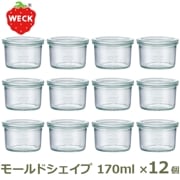 WECK �⡼��� �������� 170ml ������12�ĥ��å� �����å� ����˥����� ���饹 �ƴ� �ӵͤ� ��¸ ���ȥå��� WE-751 MOLD SHAPE ��¸�ƴ� ��¸�� 