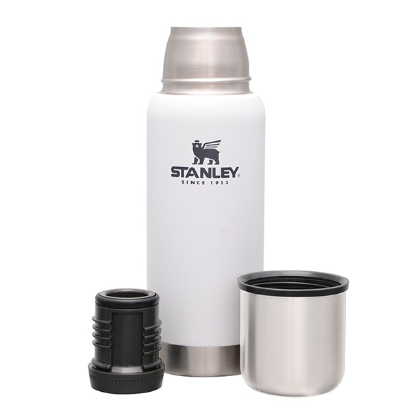 スタンレー 真空 ボトル 0 5l ホワイト Stanley 断熱 ボトル コップ付き 水筒 保温 保冷 耐久性 頑丈 白 マイボトル おしゃれ 019 Viewgarden