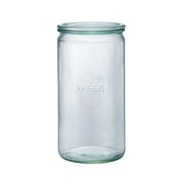 WECK ���ȥ졼�ȥ������� 1550ml �����å� WE-974 ����˥����� ��ʨ̩�ĤǤ��륬�饹��¸�� ̩���ƴ� �ե�L������ Straight shape �礭�� ��ʪ �ԥ��륹 