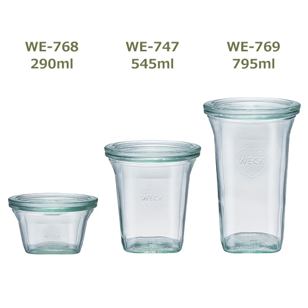 WECK �����ɥ� 545ml ������6�ĥ��å� �����å� QUADORO WE-747 ���饹 ����˥����� ��¸ �ݴ� �ƴ� �� �ӵ� ���� �ͳ� �ե� L������ �б� ����̵�� 